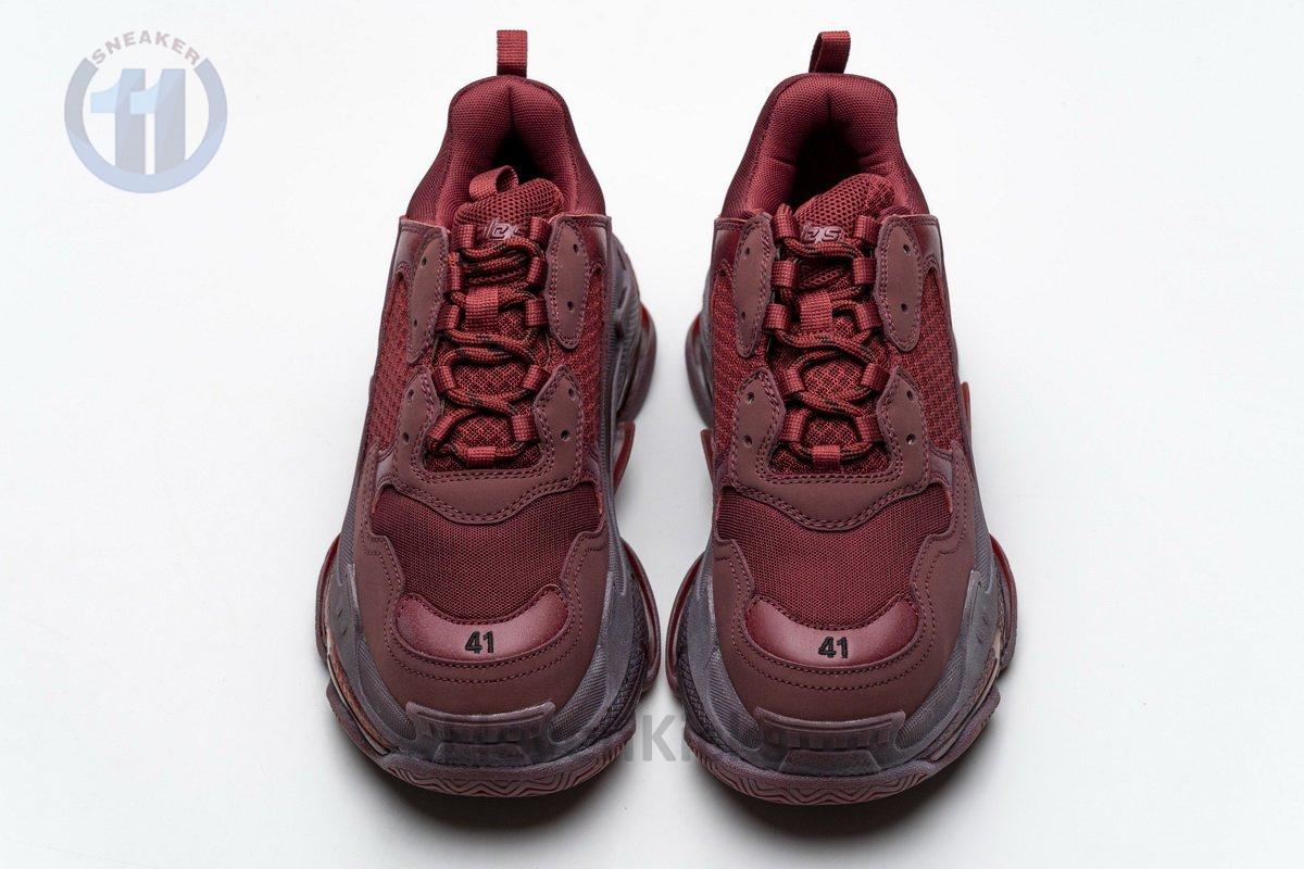 541624 w09e1 1628 Ba*len*cia*ga triple s red wine