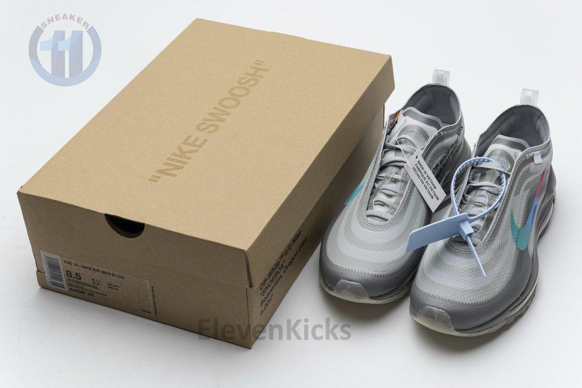AJ4585-101 Off-White x Nike Air Max 97 Wlolf Grey Menta