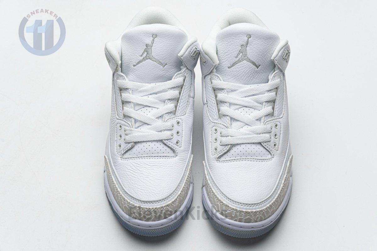 136064-111 Air Jordan 3 Retro Pure White