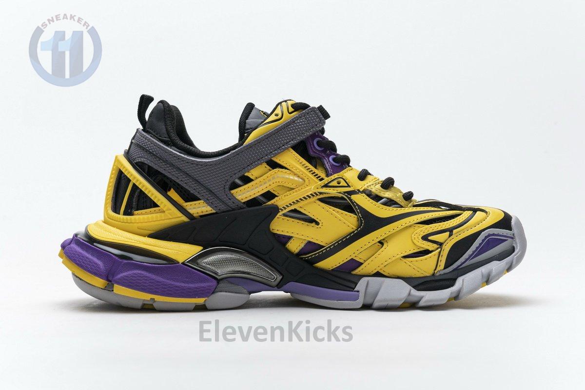 570391 W2GN1 2027 Blenciaga Track 2 Sneaker Yellow Black