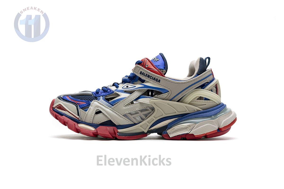 570391 W2GN2 8570 Blenciaga Track 2 Sneaker Beige Blue