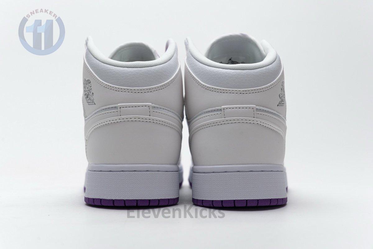 555112-100 Air Jordan 1 Mid SE White Fuchsia Blast