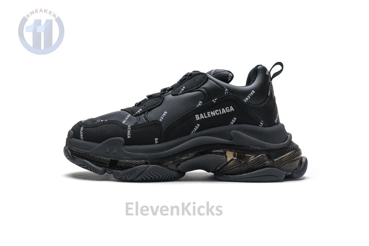 524039 w09e1 2021 Ba*len*cia*ga triple s letter black