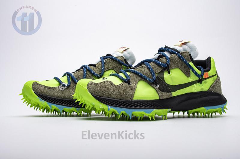 OFF WHITE X Nike Zoom Terra Kiger 5 White Electric Green CD8179-300