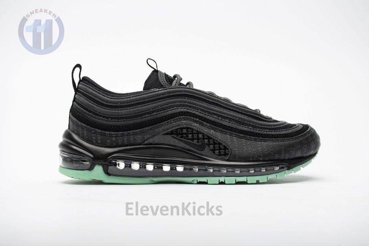 921826-017 Nike Air Max 97 Black Green Glow