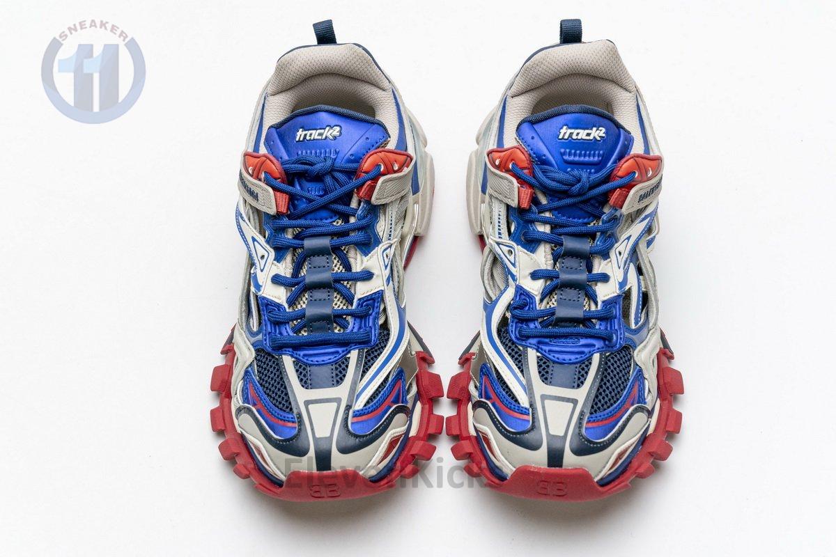 570391 W2GN2 8570 Blenciaga Track 2 Sneaker Beige Blue