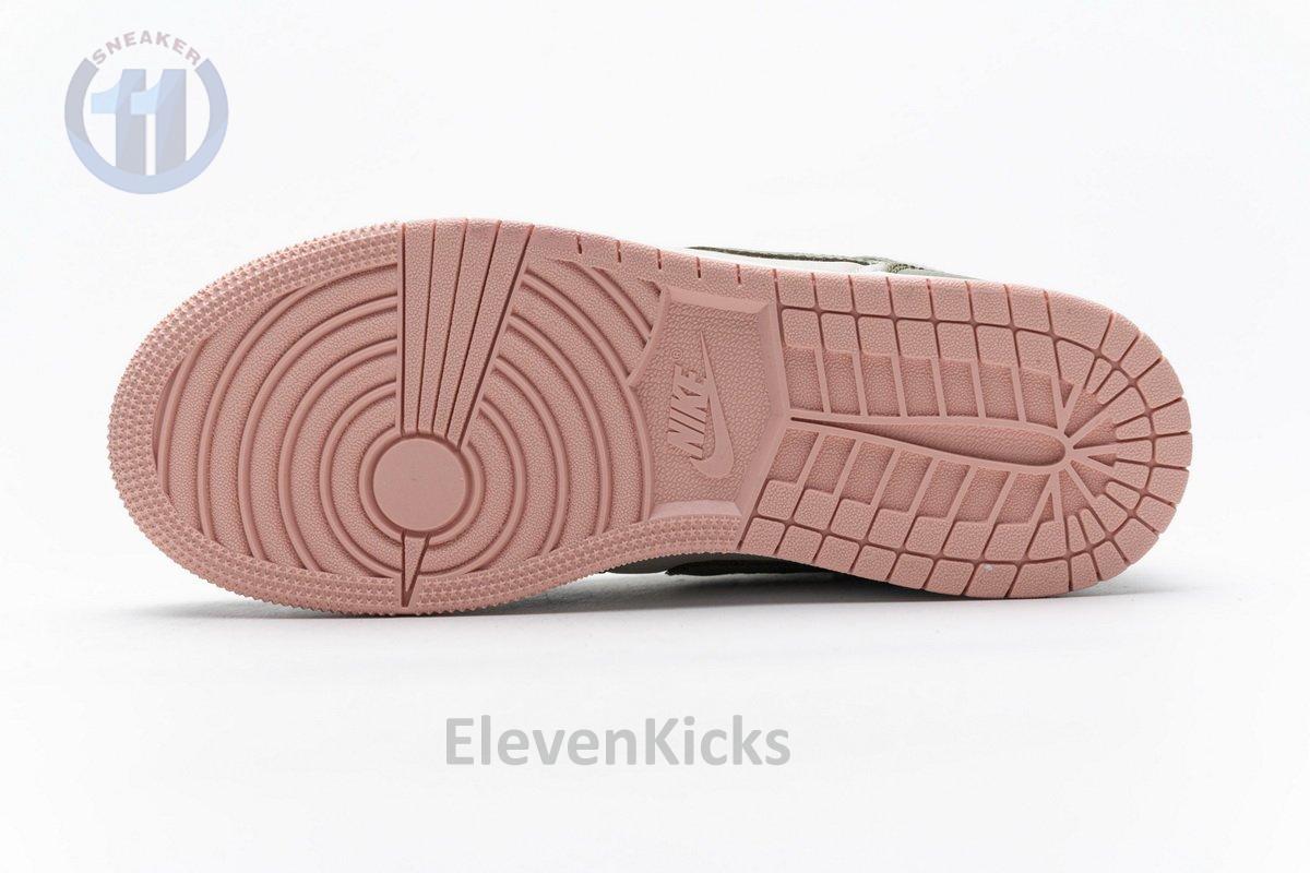 555112-225 Air Jordan 1 Mid GS Trooper Bleached Coral