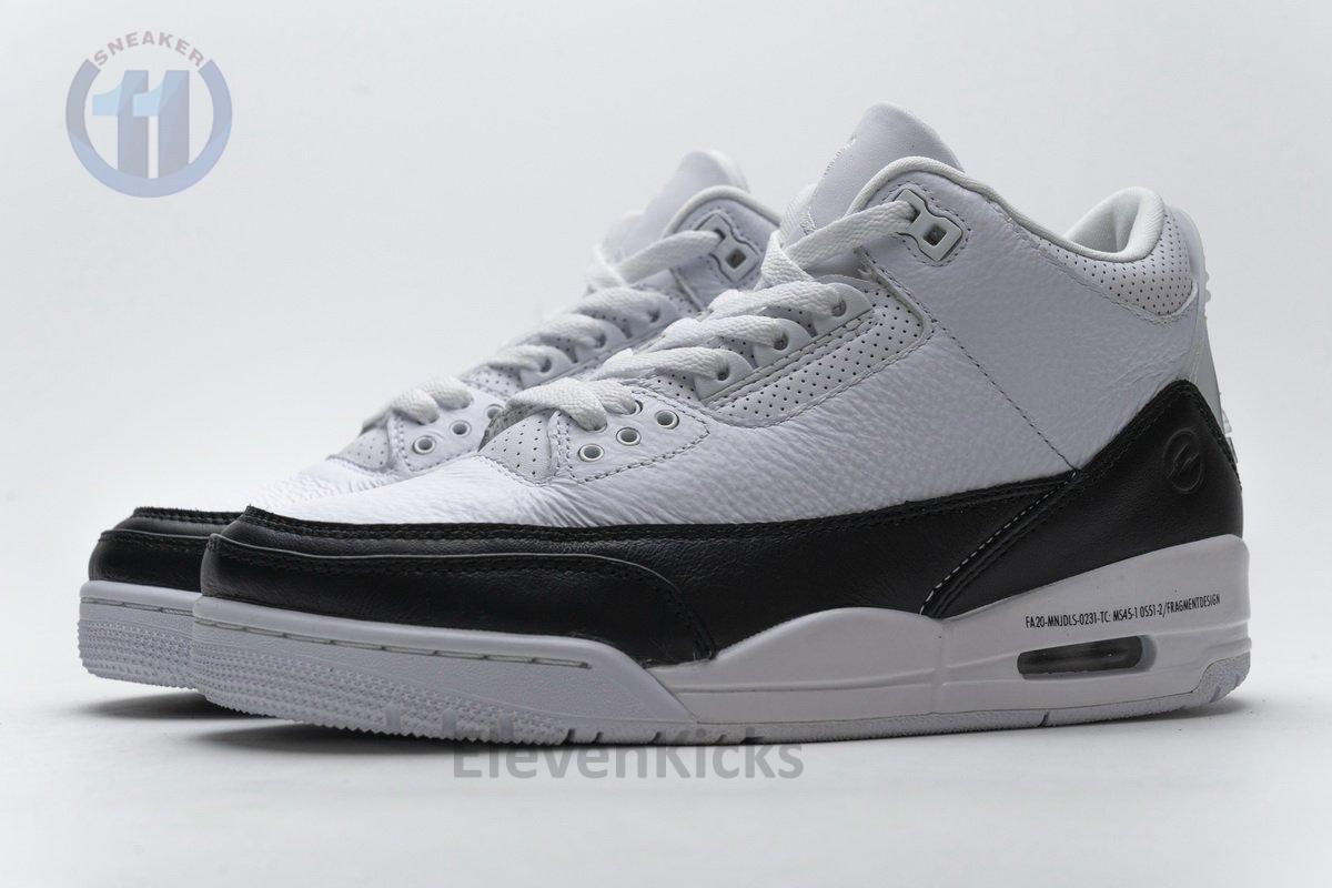 DA3595-100 Fragment Design x Air Jordan 3 Black White