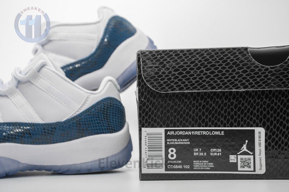 Air Jordan 11 Low “Navy Blue Snakeskin”CD6846-102