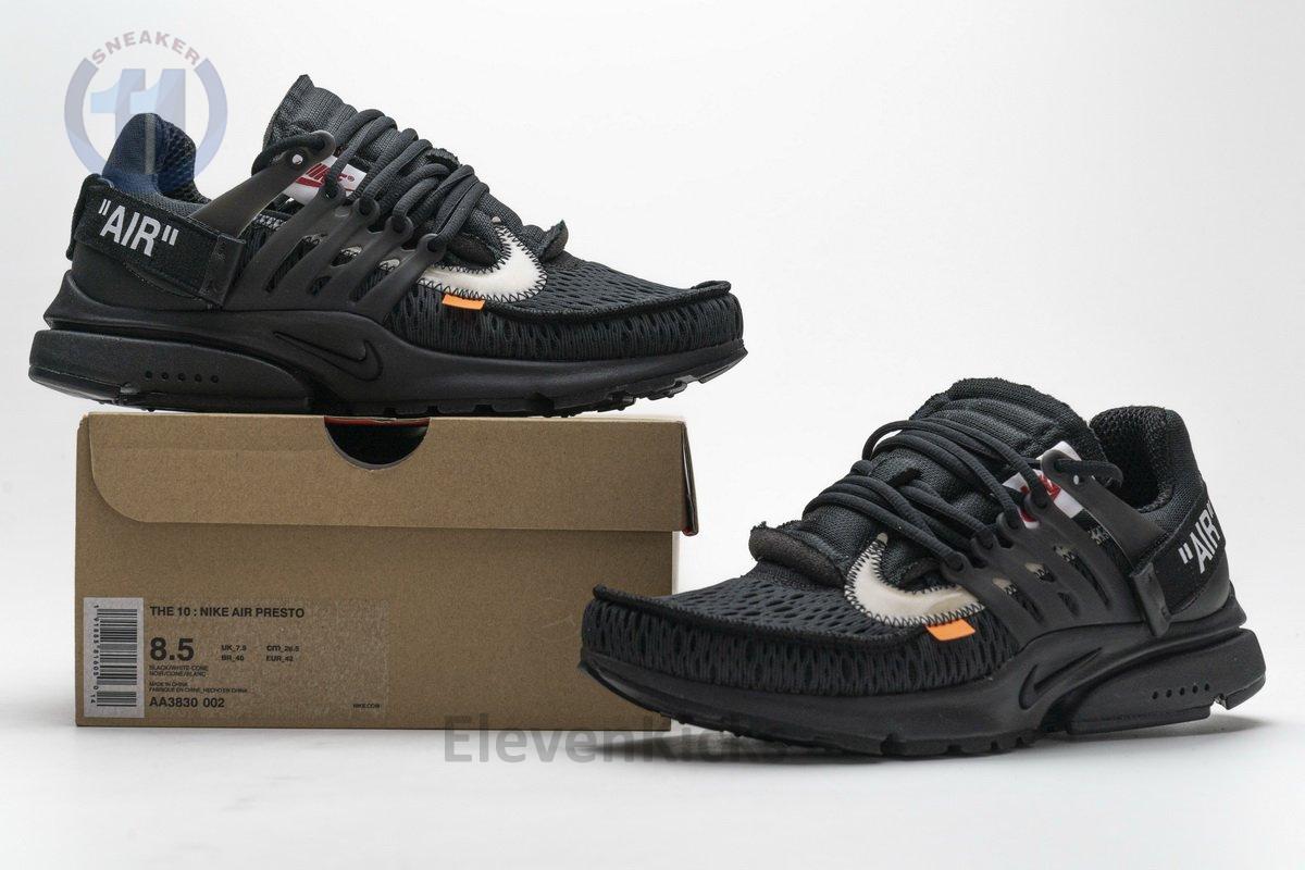 AA3830-002 OFF-WHITE x Nike Air Presto Black