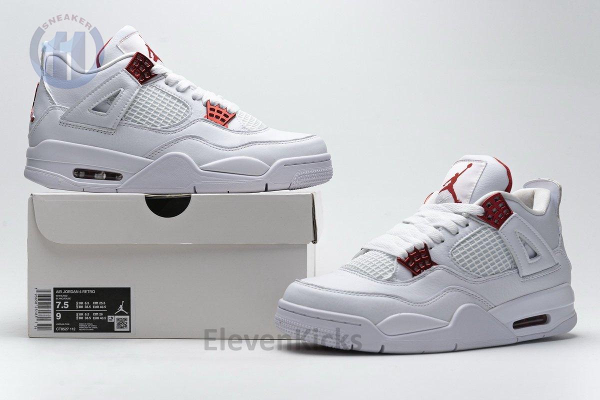 CT8527-112 Air Jordan 4 Retro “Metallic Red”