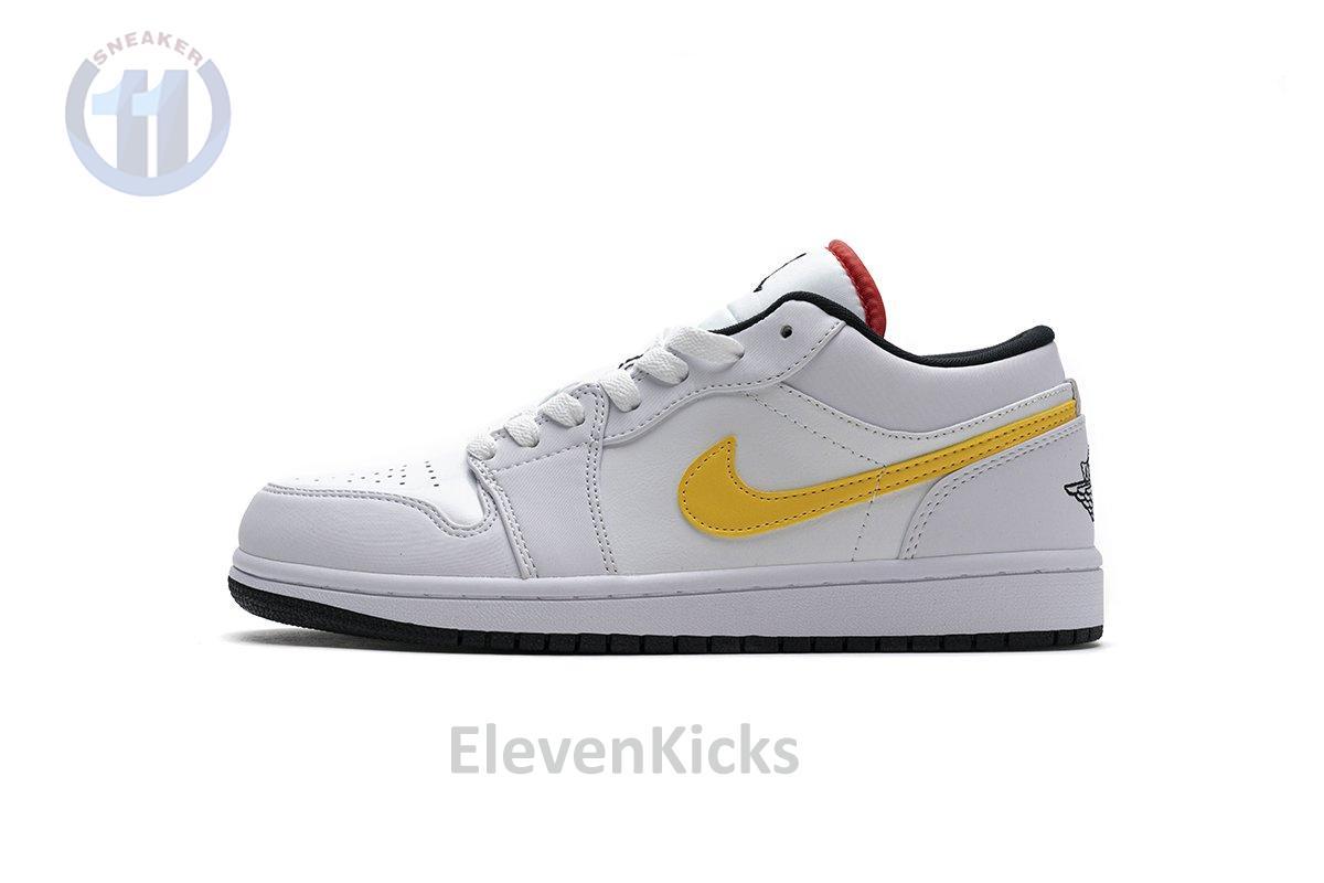 CW7009-100 Air Jordan 1 Low White Multi-Color