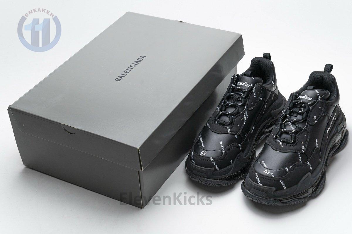 524039 w09e1 2021 Ba*len*cia*ga triple s letter black