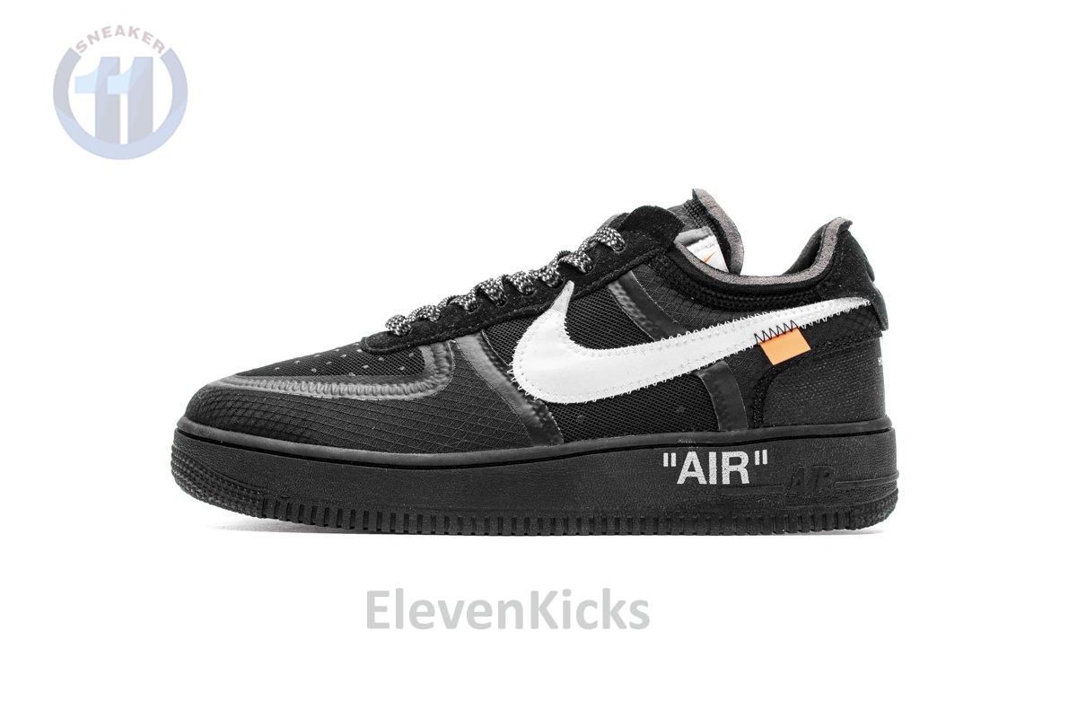 AO4606-001 OFF White X Air Force 1 Low Black