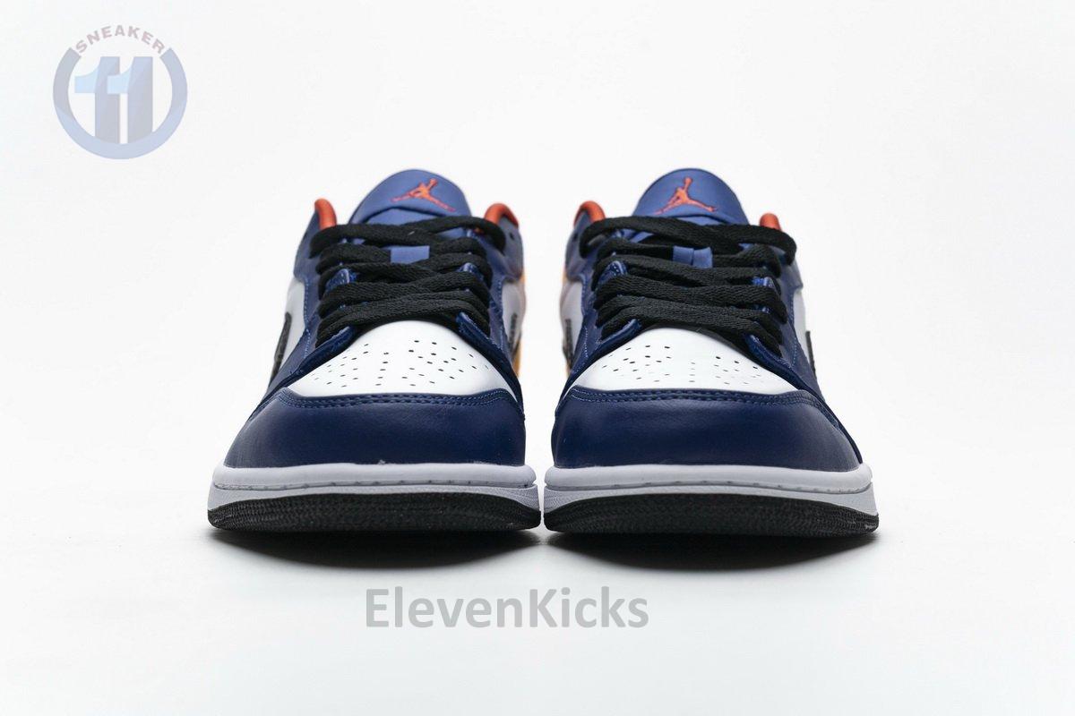 553558-123 Air Jordan 1 Low Blue Yellow Orange