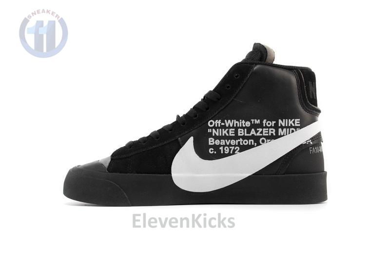 OFF WHITE X Nike Blazer Mid AA3832-001 Black