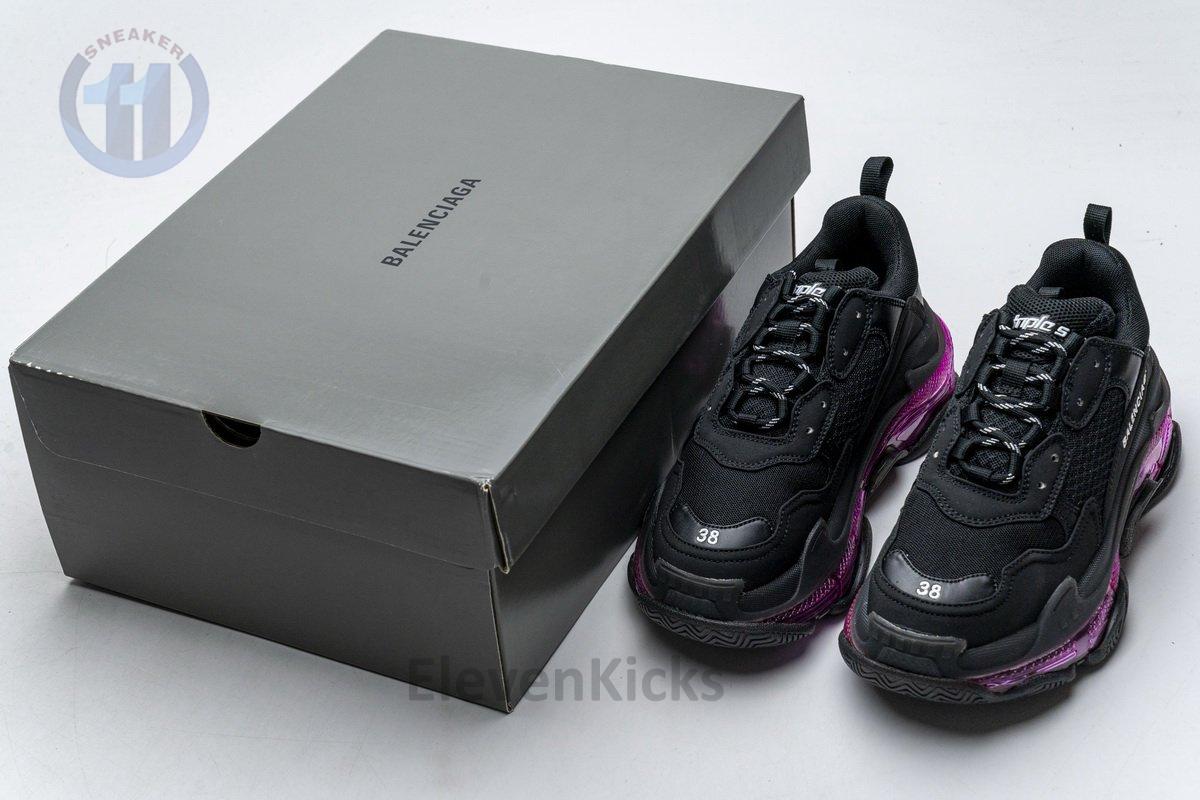 544351 w09o1 0829 Ba*len*cia*ga triple s black plum red