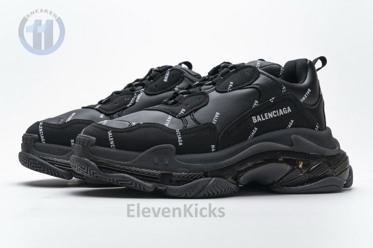 524039 w09e1 2021 Ba*len*cia*ga triple s letter black