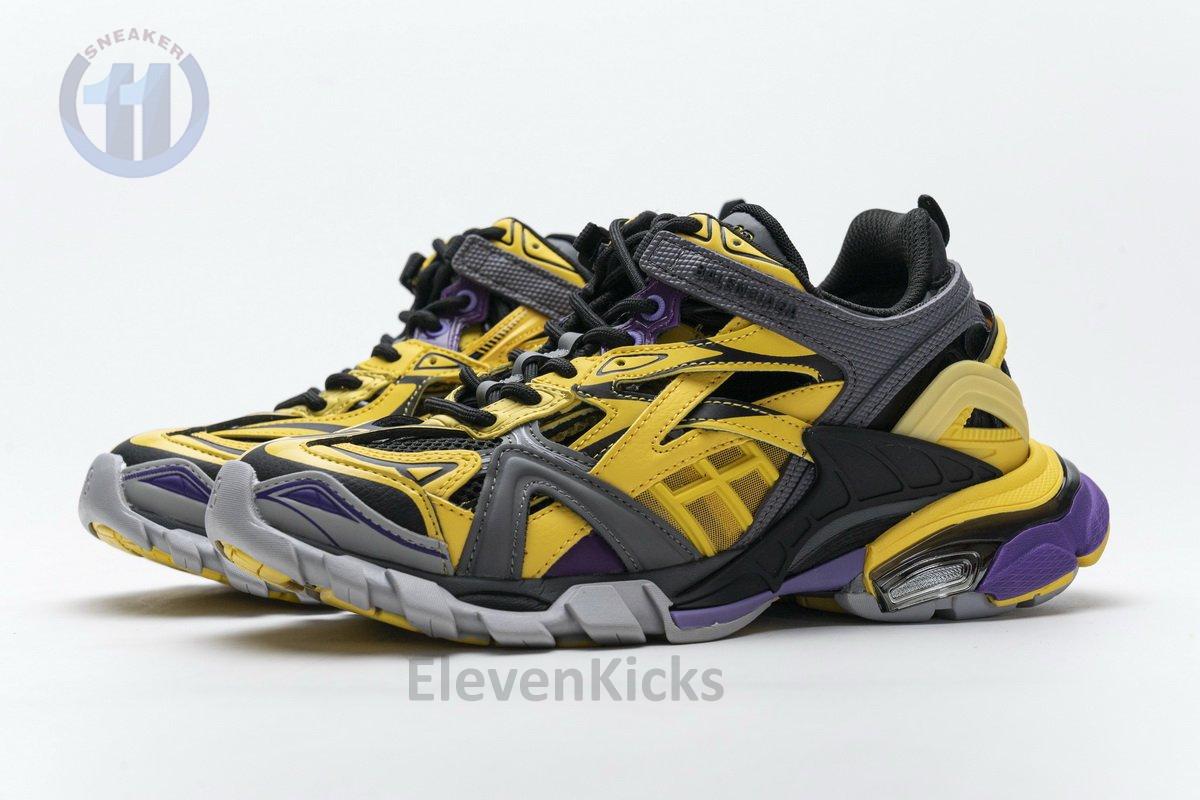 570391 W2GN1 2027 Blenciaga Track 2 Sneaker Yellow Black
