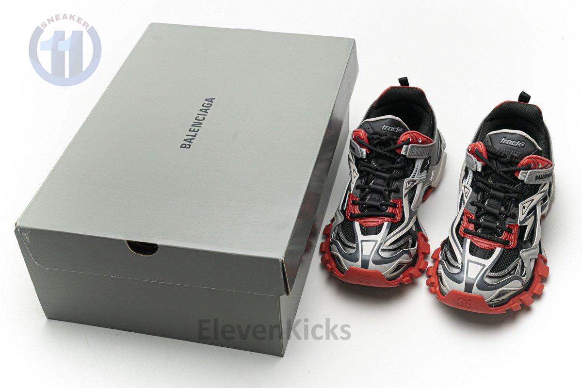 570391 W2GN3 1003 Blenciaga Track 2 Sneaker Grey Red