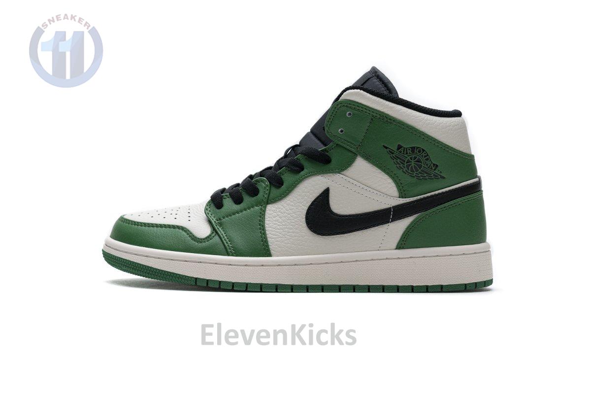 852542-301 Air Jordan 1 Mid Pine Green