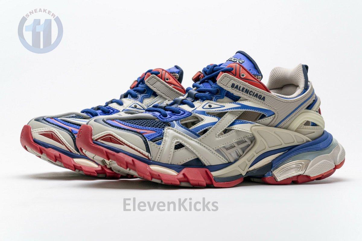 570391 W2GN2 8570 Blenciaga Track 2 Sneaker Beige Blue