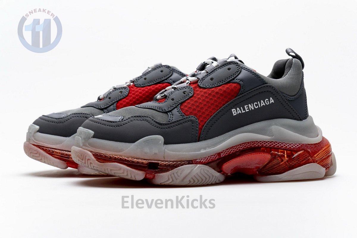 544351 w09o1 2262 Ba*len*cia*ga triple s grey red