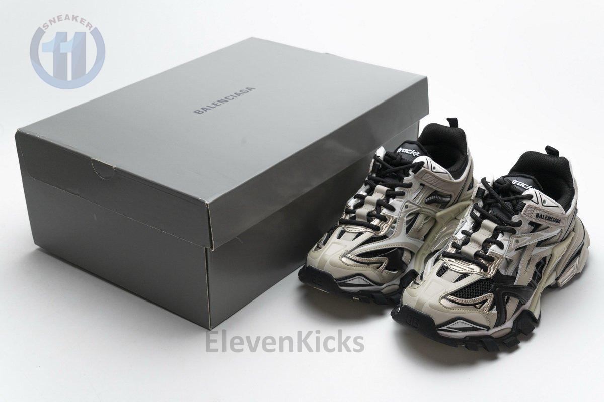 570391 W2GN9 2009 Blenciaga Track 2 Sneaker Champagne Black