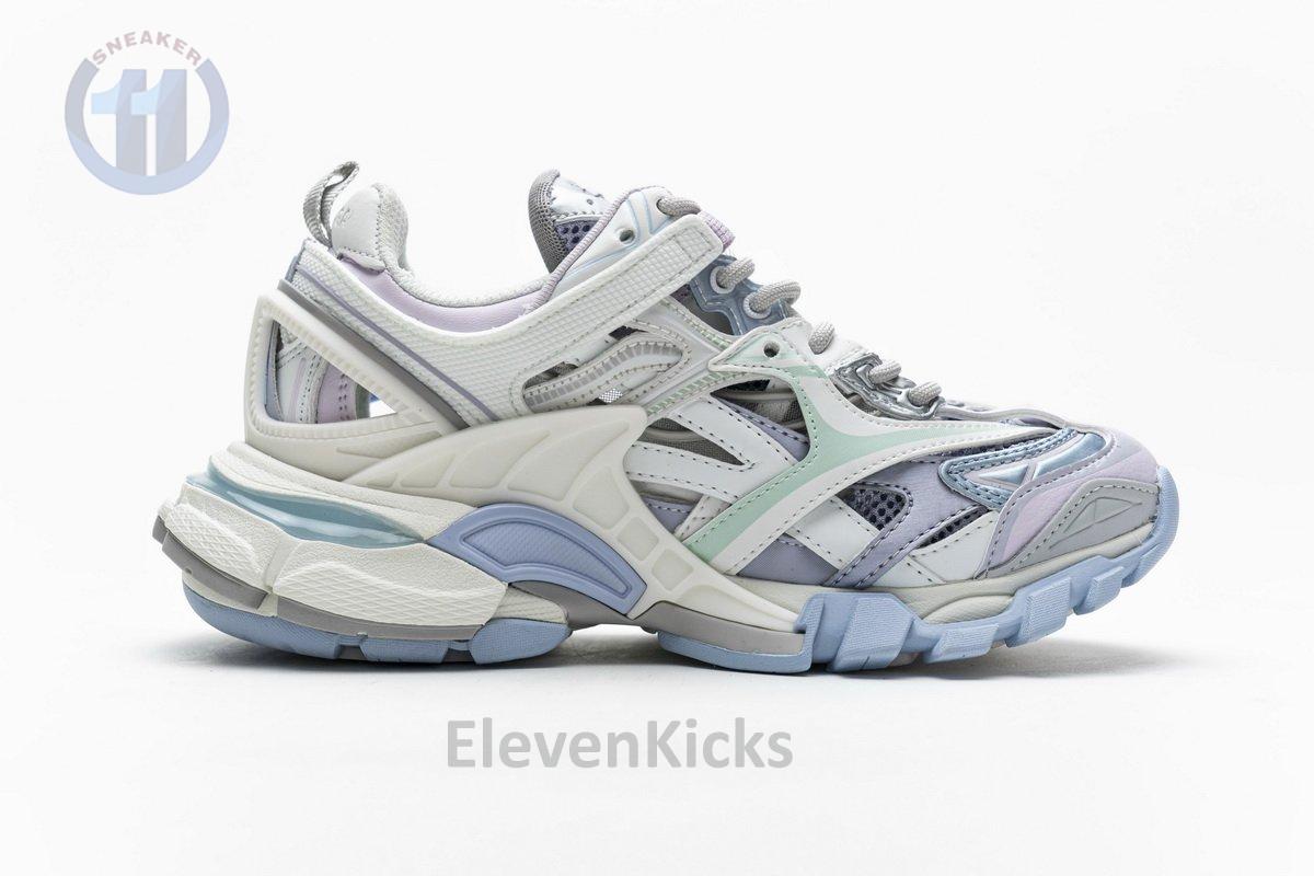 568615 W2GN3 9045 Blenciaga Track 2 Sneaker White Light Blue