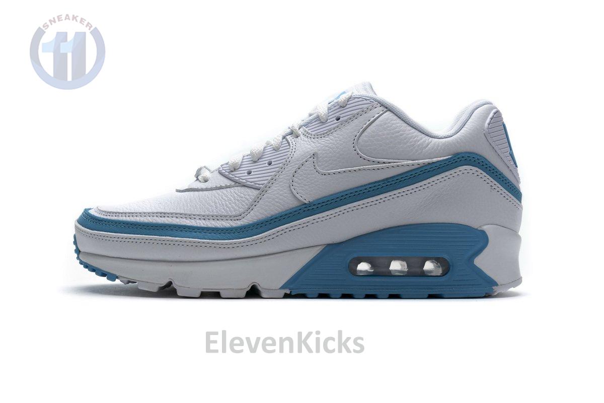 CJ7197-102 Undefeated x Nike Air Max 90 White Blue