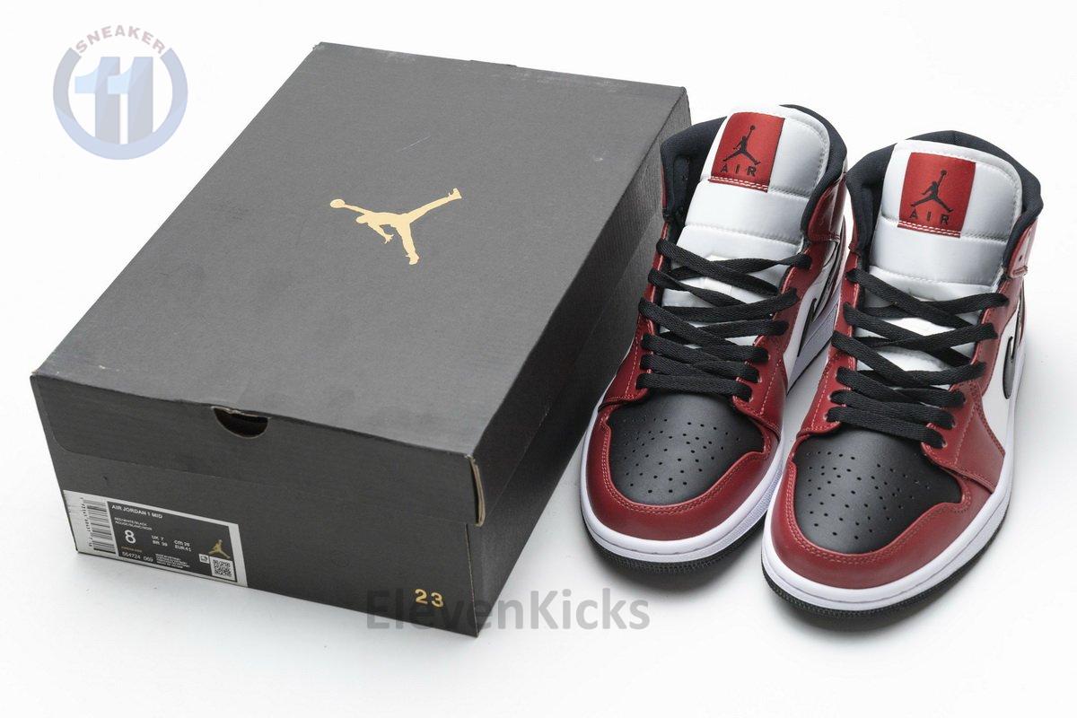 554725-069 Air Jordan 1 Mid Gym Red