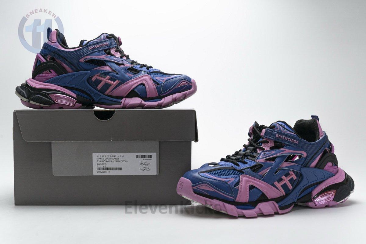 570391 W2GN3 4050 Blenciaga Track 2 Sneaker Blue Pink