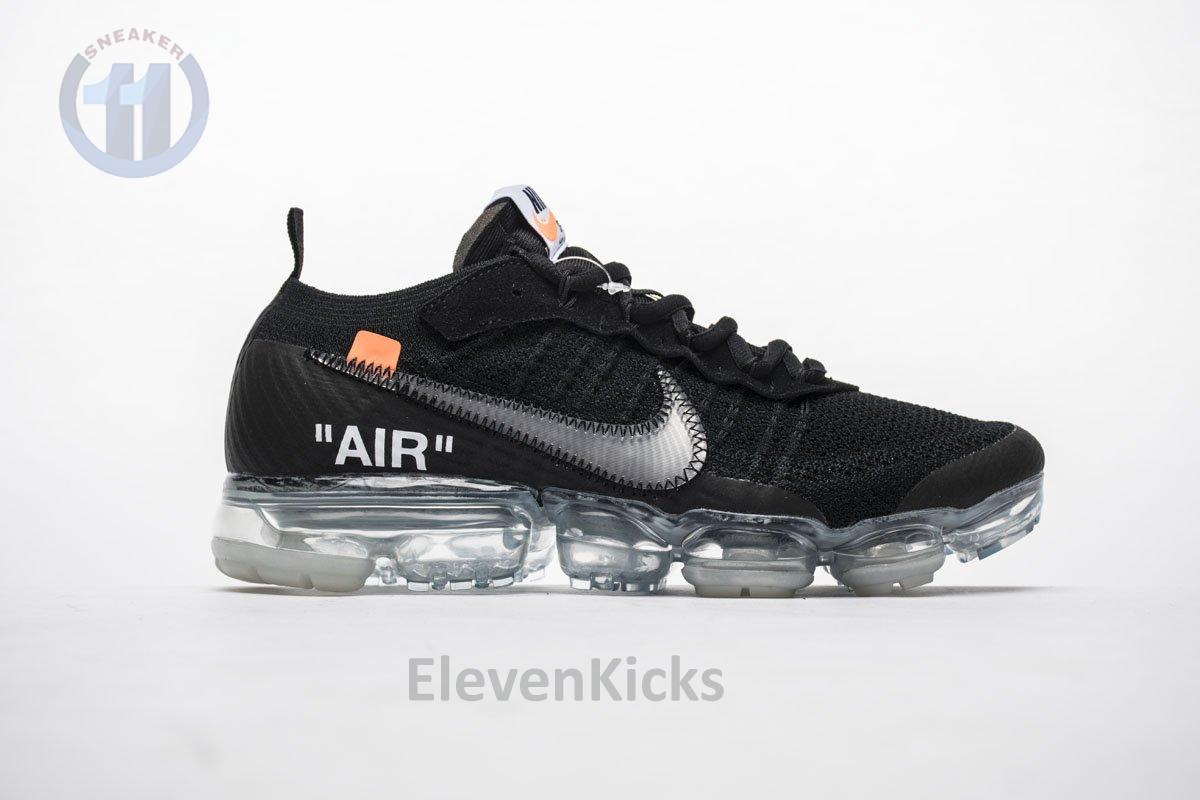 2018 1.0 AA3831-002 Off White x Nike Air VaporMax 2018 ‘Black White’
