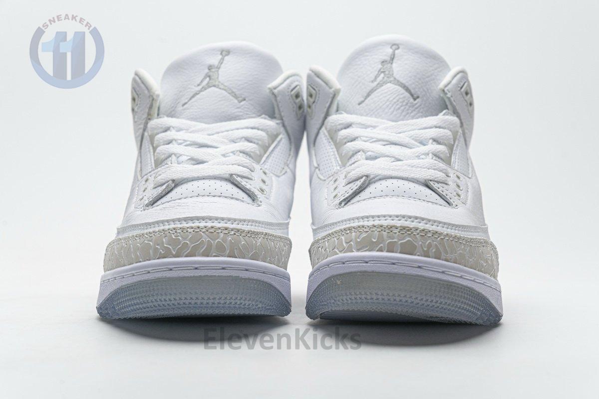 136064-111 Air Jordan 3 Retro Pure White