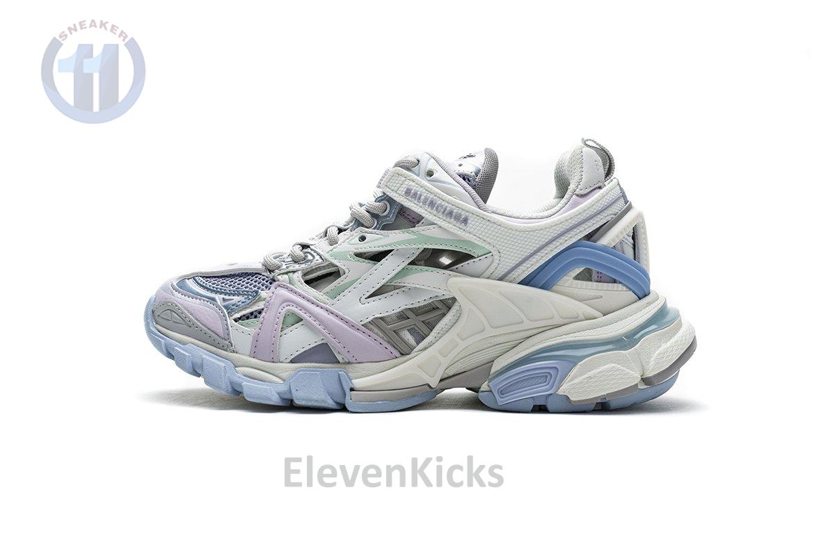 568615 W2GN3 9045 Blenciaga Track 2 Sneaker White Light Blue