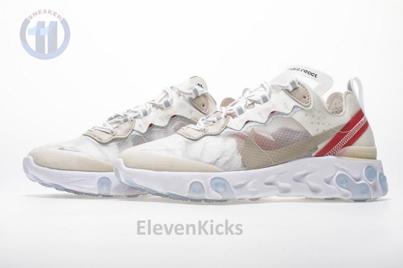Nike React Element 87 “White Red” AQ1090-100