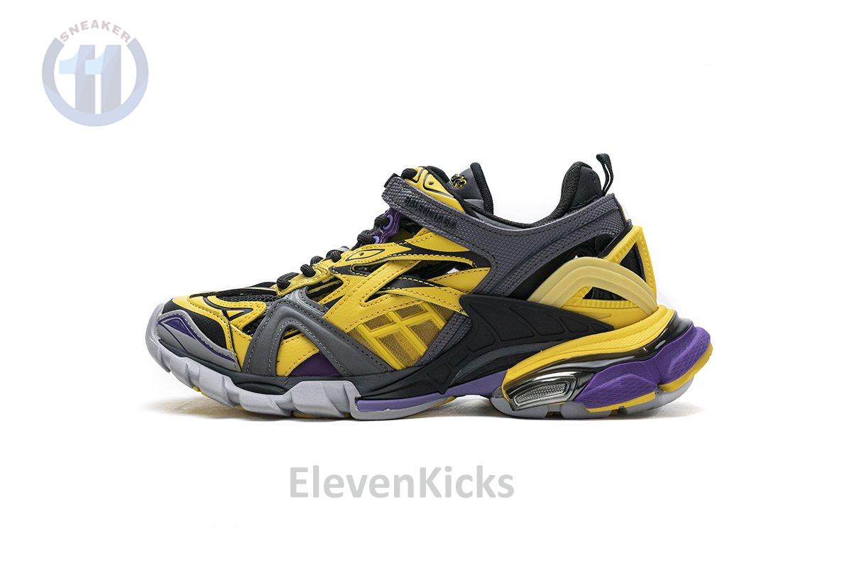 570391 W2GN1 2027 Blenciaga Track 2 Sneaker Yellow Black