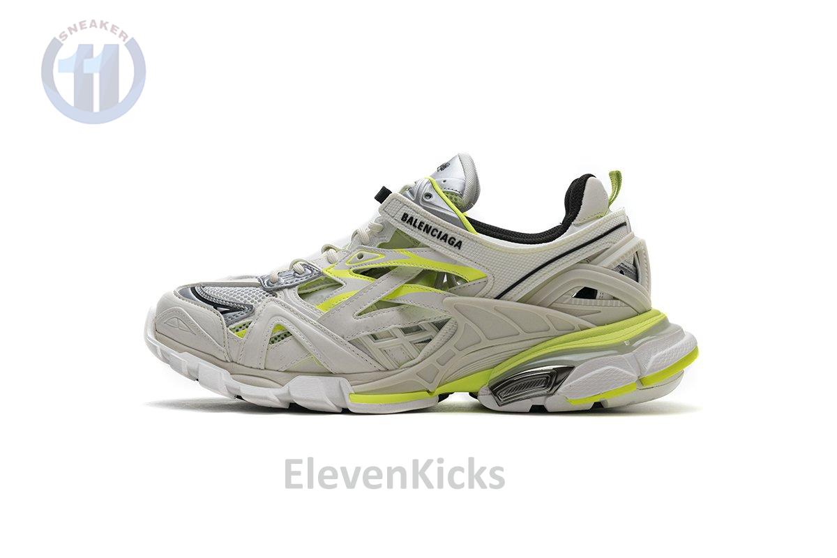 568515 W2ON3 9073 Blenciaga Track 2 Sneaker White Fluo Yellow