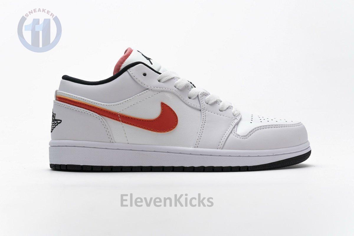 CW7009-100 Air Jordan 1 Low White Multi-Color