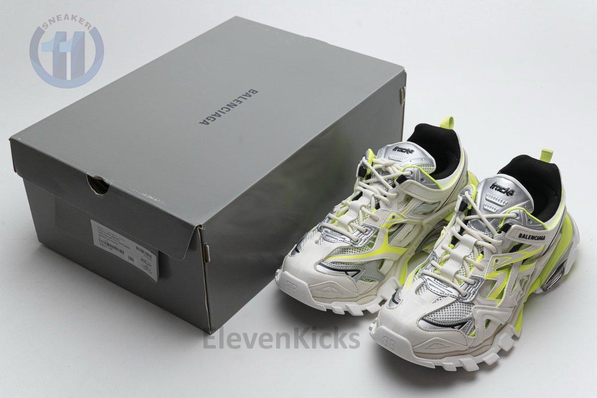 568515 W2ON3 9073 Blenciaga Track 2 Sneaker White Fluo Yellow