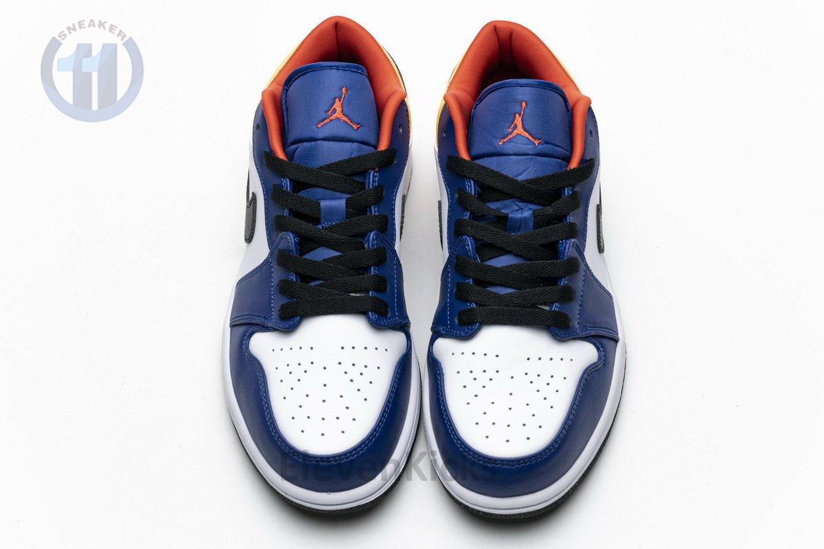553558-123 Air Jordan 1 Low Blue Yellow Orange