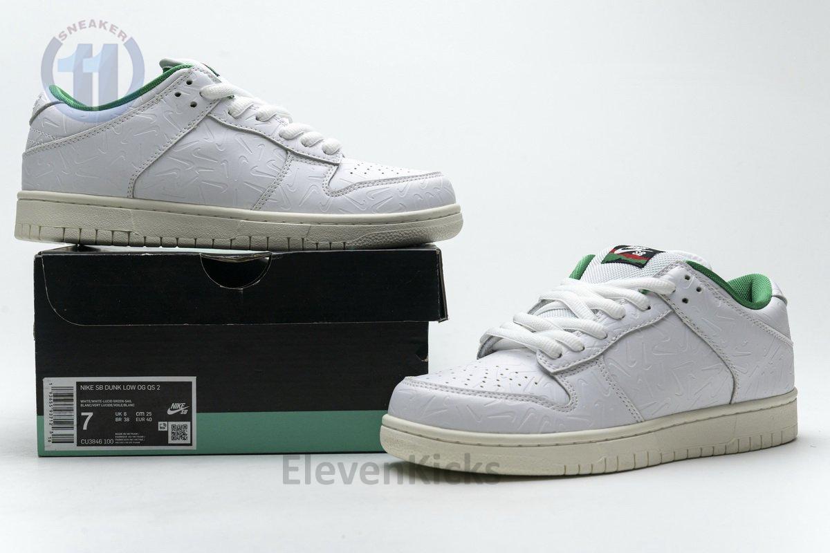 CU3846-100 Ben-G x Nike SB Dunk Low OG QS 2 Lucid Green