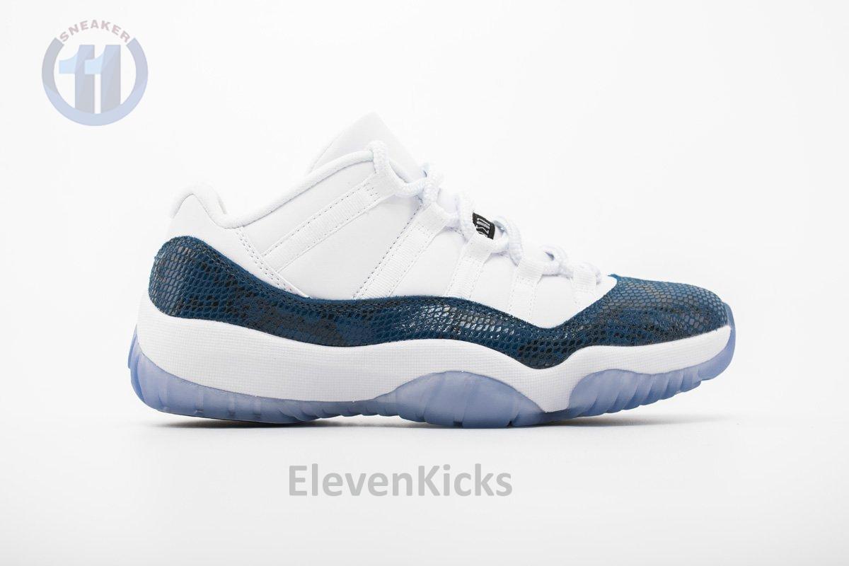 Air Jordan 11 Low “Navy Blue Snakeskin”CD6846-102