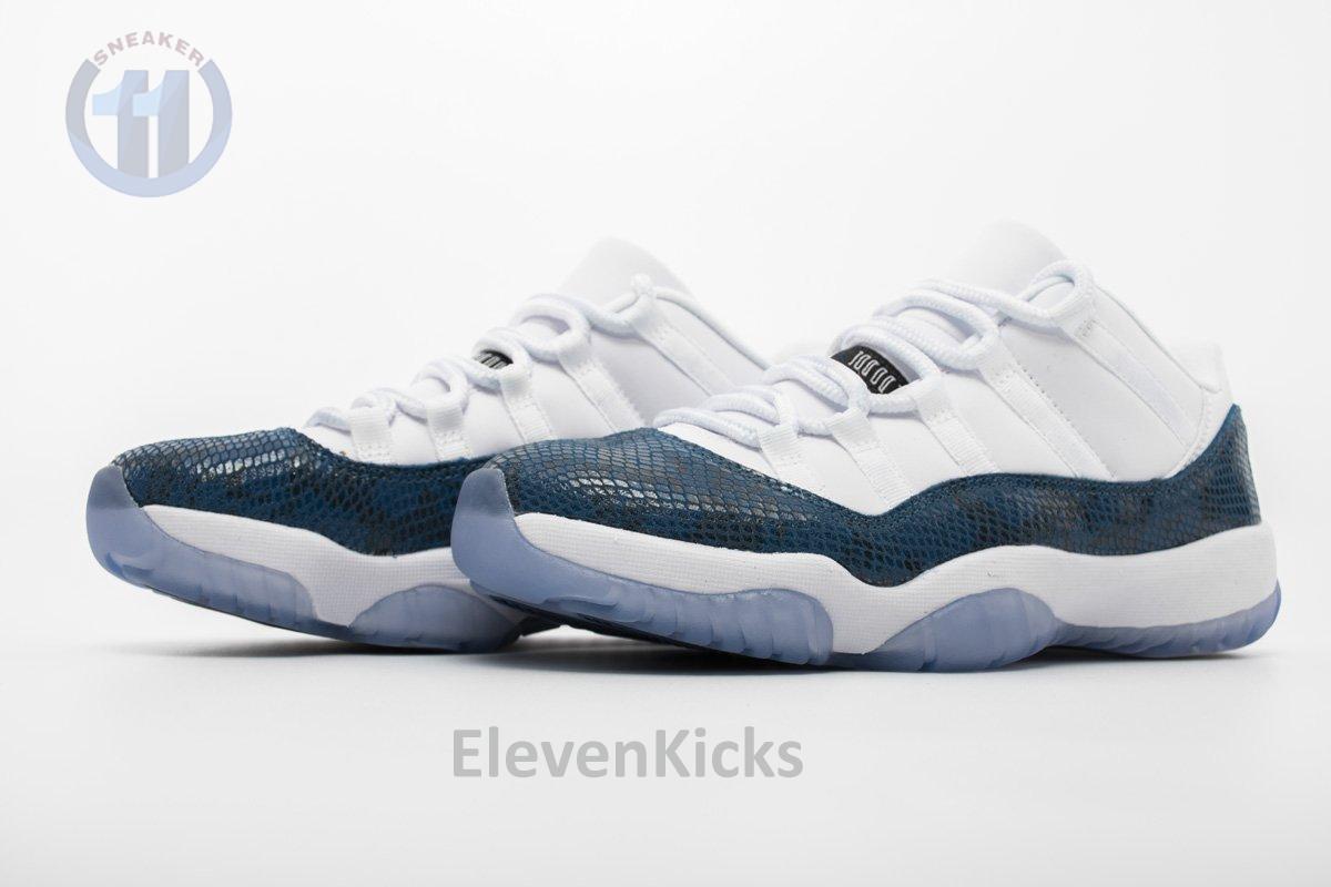 Air Jordan 11 Low “Navy Blue Snakeskin”CD6846-102