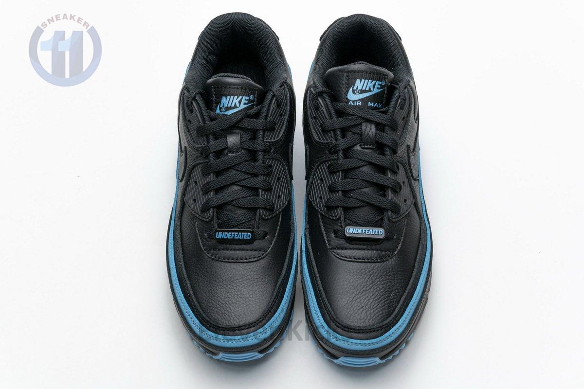 CJ7197-002 Undefeated x Nike Air Max 90 Black Blue Fury