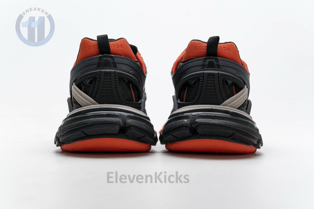 570391 W2GN1 2002 Blenciaga Track 2 Sneaker Dark Grey Orange