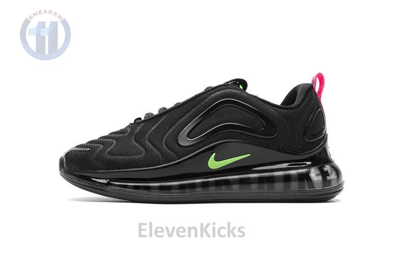 CQ4614-001 Air Max 720 Black Hyper Pink Scream Green