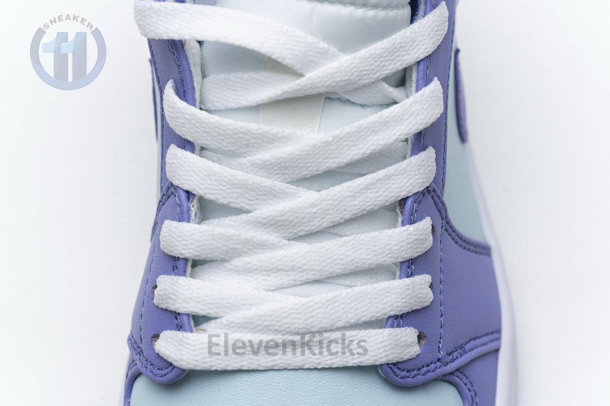 554725-500 Air Jordan 1 Mid Purple Aqua Blue
