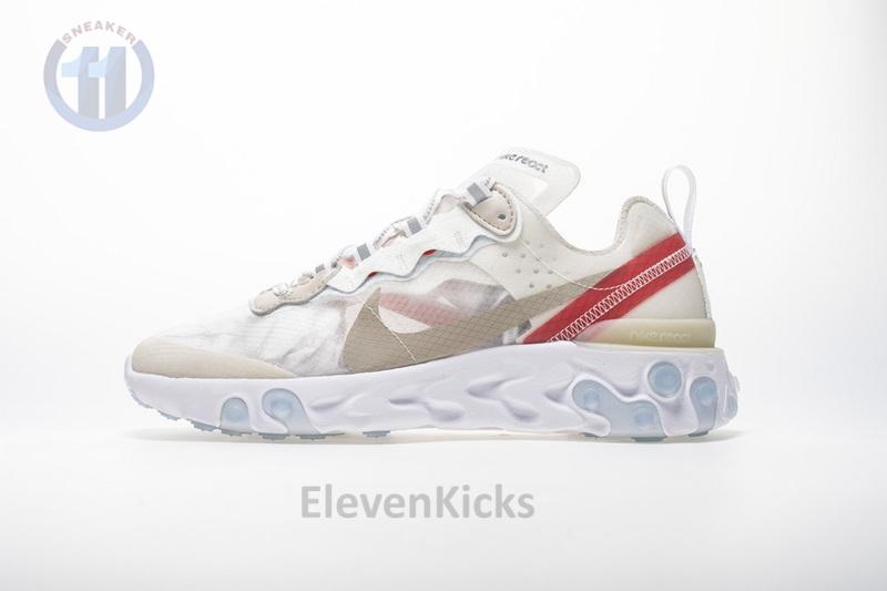 Nike React Element 87 “White Red” AQ1090-100