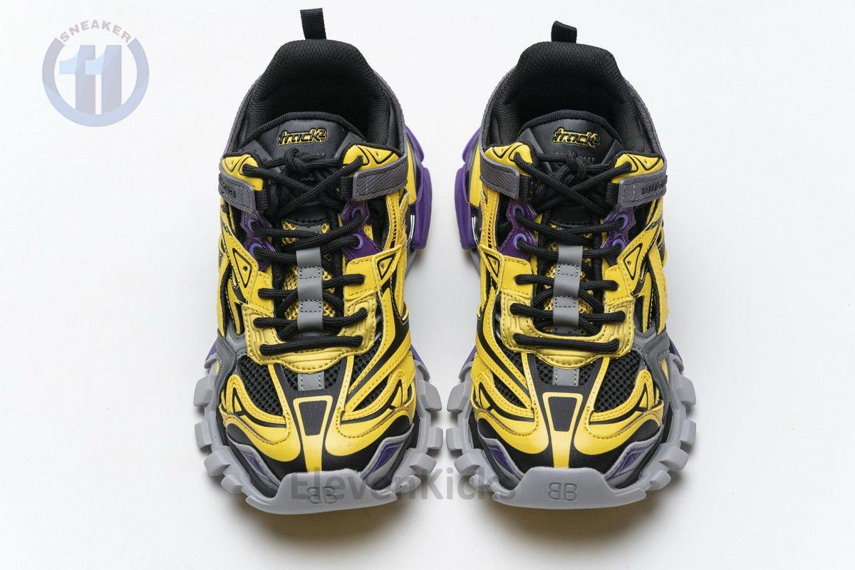 570391 W2GN1 2027 Blenciaga Track 2 Sneaker Yellow Black